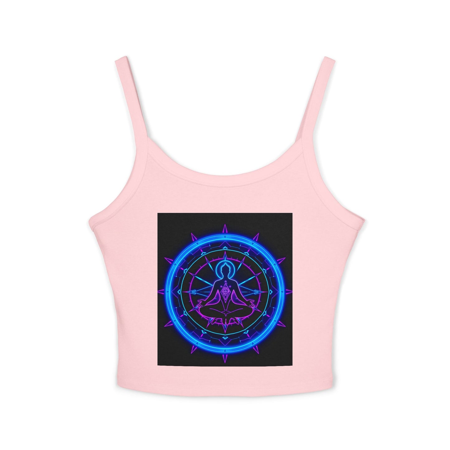 Neon Vibe Women's Spaghetti Strap Tank Top, Casual Summer Top, Festival Apparel, Trendy Graphic Tee, Cool Streetwear, Gift for Her