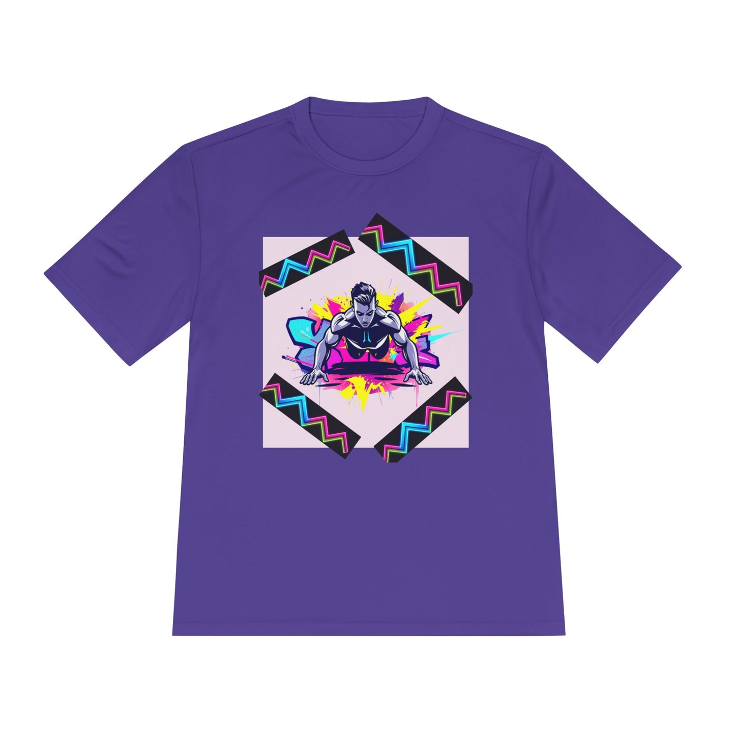 Vibrant Graphic Moisture Wicking Tee for Active Lifestyle