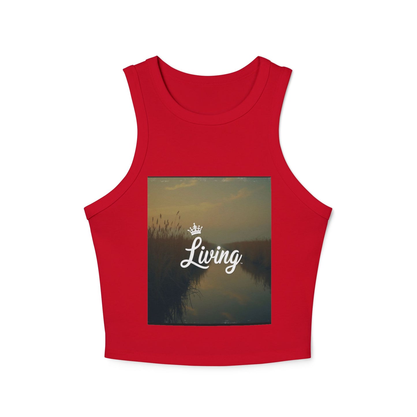 Women's Stylish Micro Rib Racer Tank Top - Summer Vibes, Living Life, Perfect for Festivals & Beach Days, Casual Wear, Gift Idea