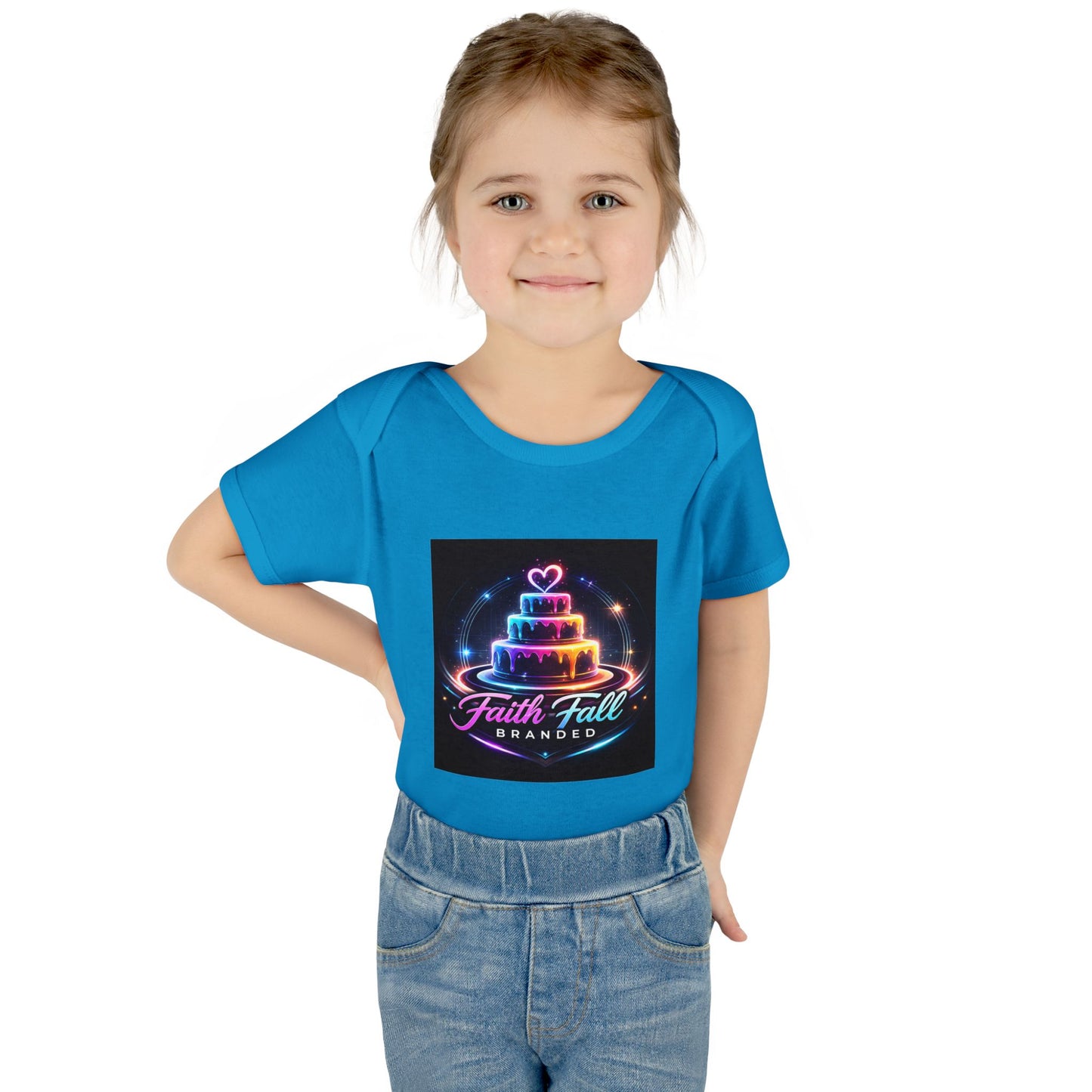 Infant Bodysuit — Neon Cake 'Faith, Fall, Brander' Baby Onesie