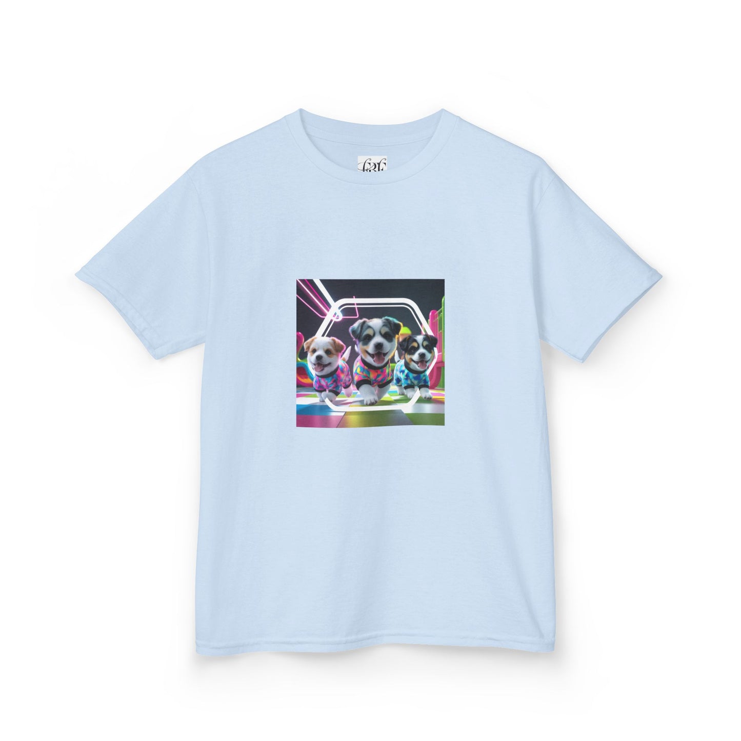 Colorful Dog-Themed Kids Tee - 'Unity Fun' Design