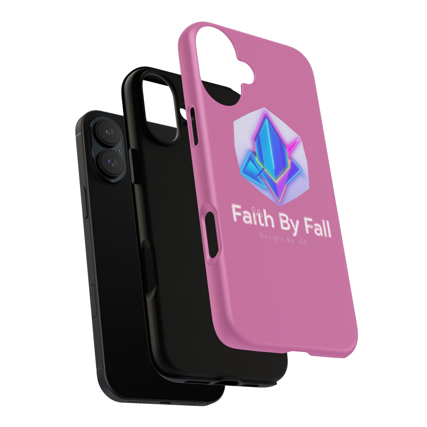 Vibrant Phone Case with Motivational Design - Faith By Fall, Colorful Phone Cover, Customizable Mobile Accessory, Unique Gift Idea, [...]