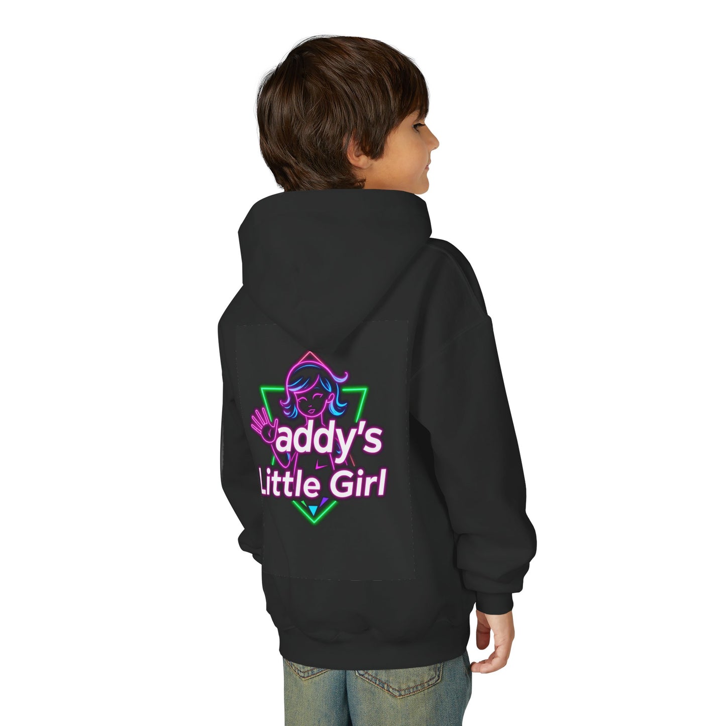 Daddy's Little Girl Hoodie, Cozy Youth Sweatshirt, Cute Gift for Dads, Kids Sweatshirt, Family Celebration Apparel