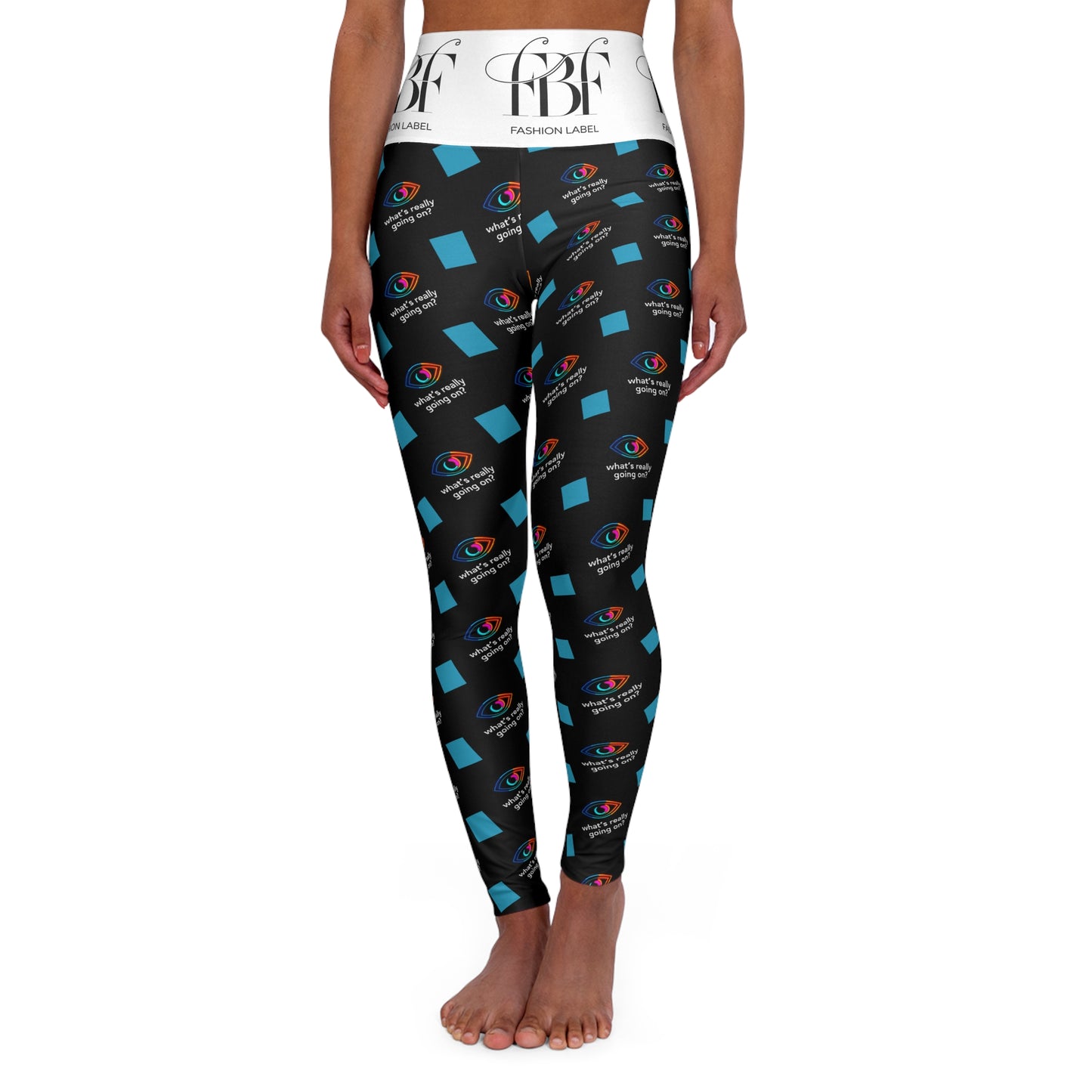 High Waisted Yoga Leggings (AOP)