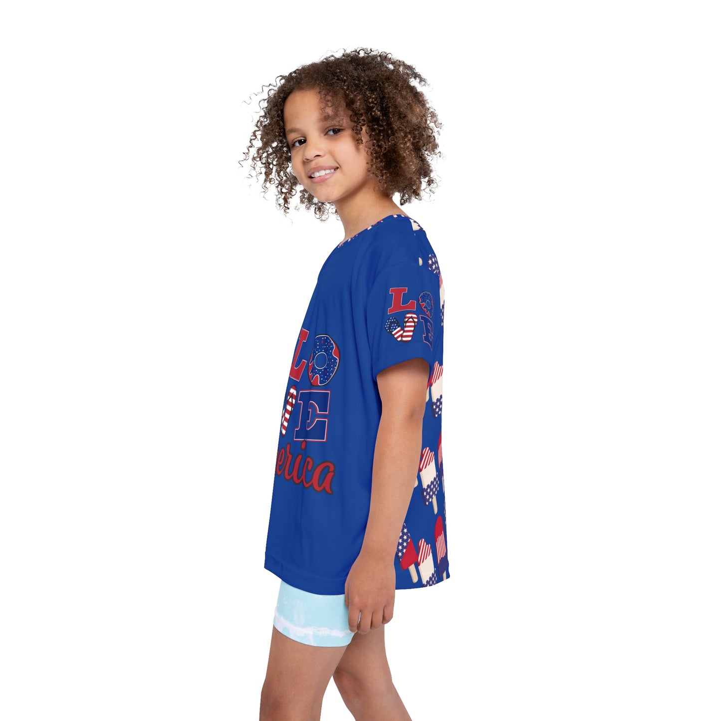 Peace to America Kids Sports Jersey (AOP)