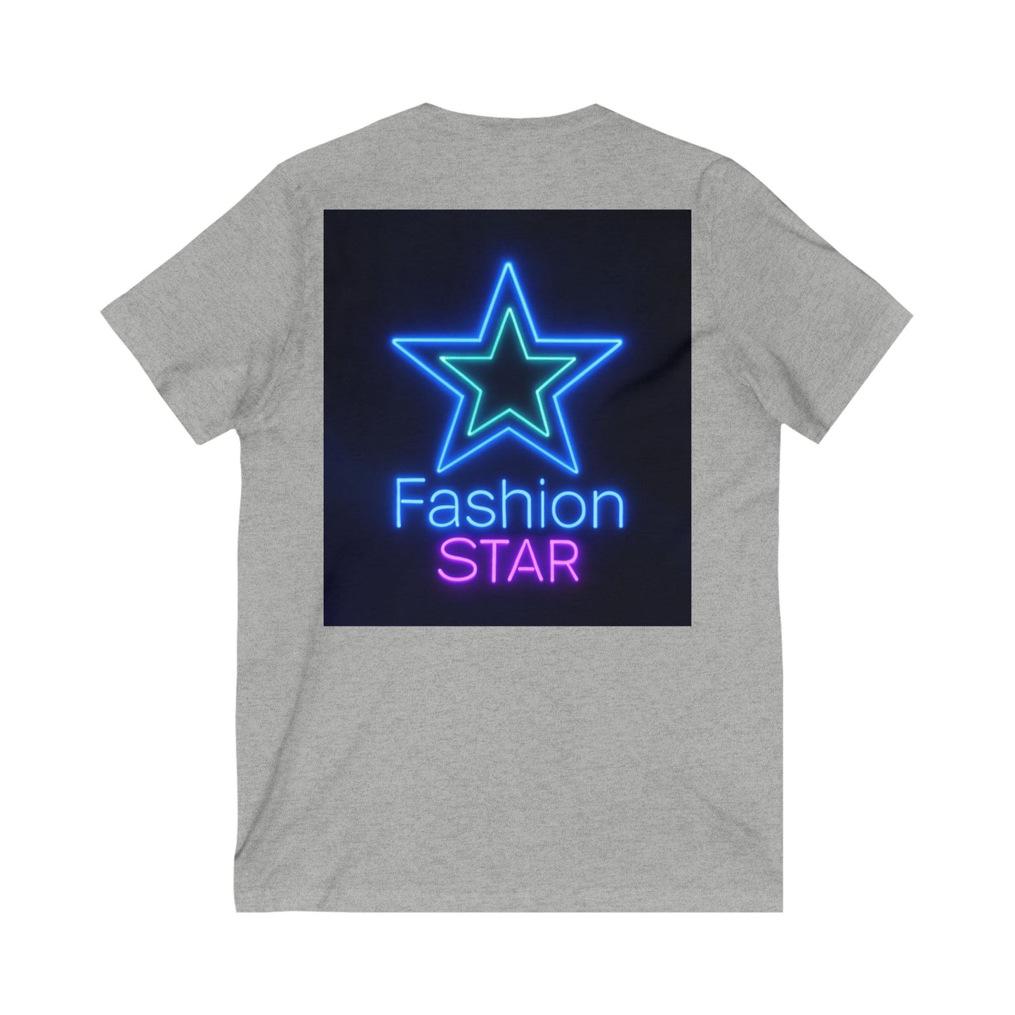 Imperfectly Perfect Fashion Star V-Neck Tee, Casual T-Shirt for Girls, Gifts for Teens, Stylish Summer Top, Trendy Graphic Tee