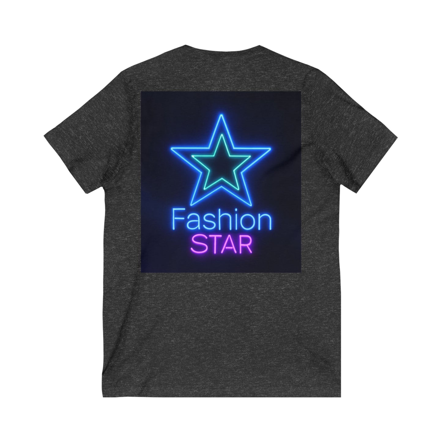 Imperfectly Perfect Fashion Star V-Neck Tee, Casual T-Shirt for Girls, Gifts for Teens, Stylish Summer Top, Trendy Graphic Tee