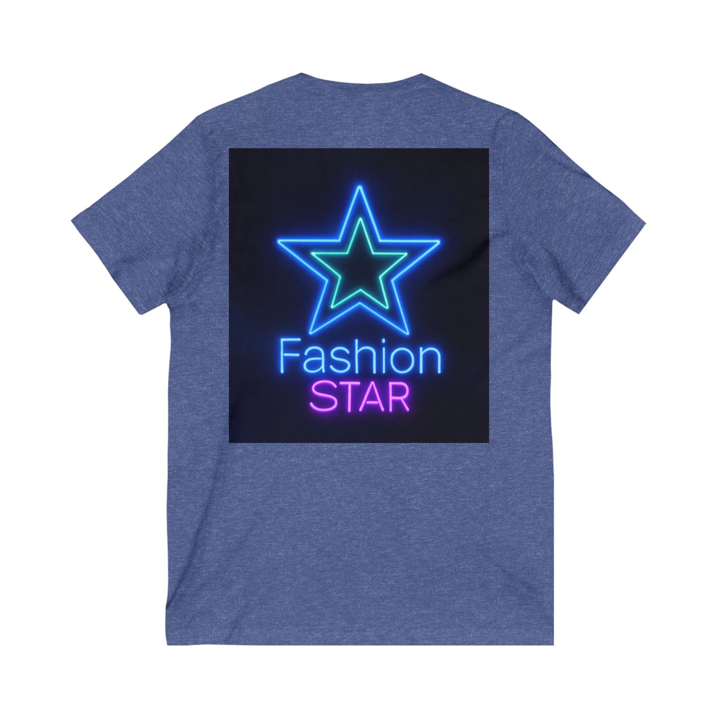 Imperfectly Perfect Fashion Star V-Neck Tee, Casual T-Shirt for Girls, Gifts for Teens, Stylish Summer Top, Trendy Graphic Tee