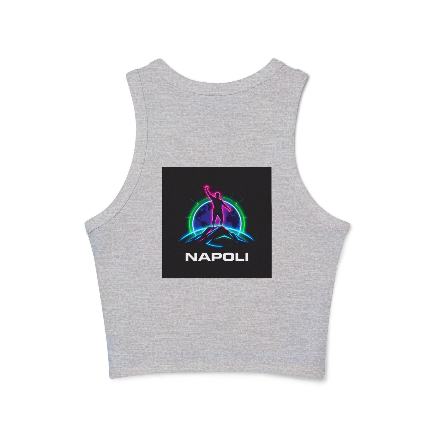 Vintage Napoli Racer Tank Top for Women, Trendy Summer Top, Athletic Wear, Casual Beach Outfit, Retro Graphic Competitive Apparel