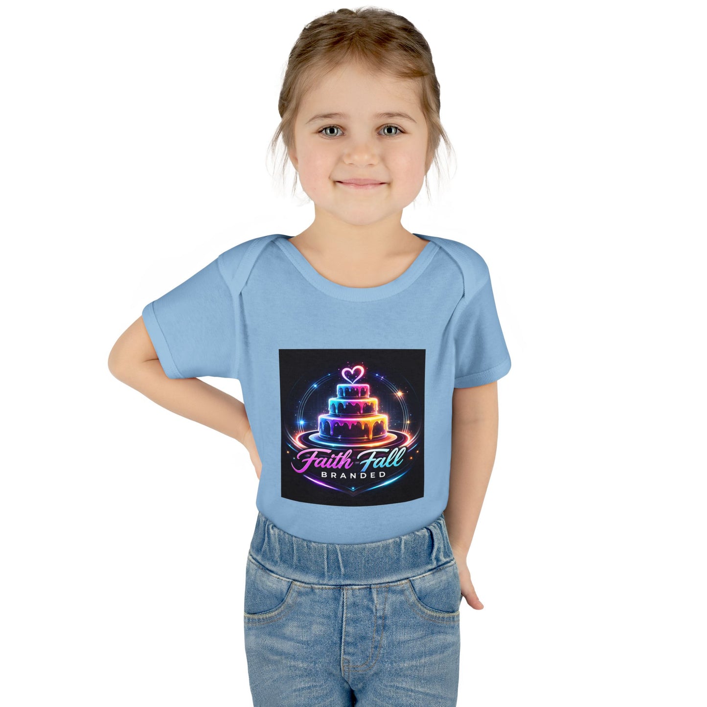 Infant Bodysuit — Neon Cake 'Faith, Fall, Brander' Baby Onesie