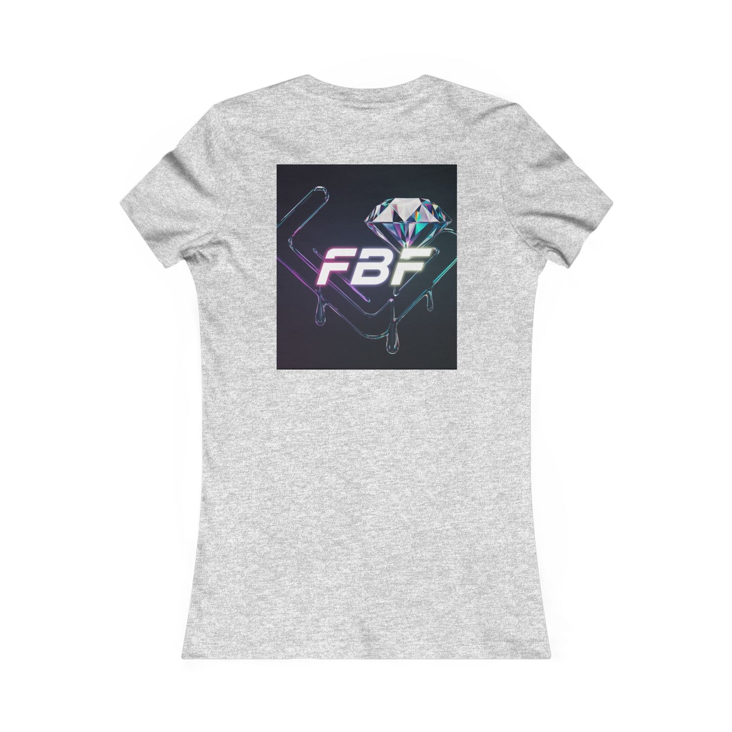 Retro Neon Femme Tee — Cyber City Silhouette & Diamond FBF Graphic