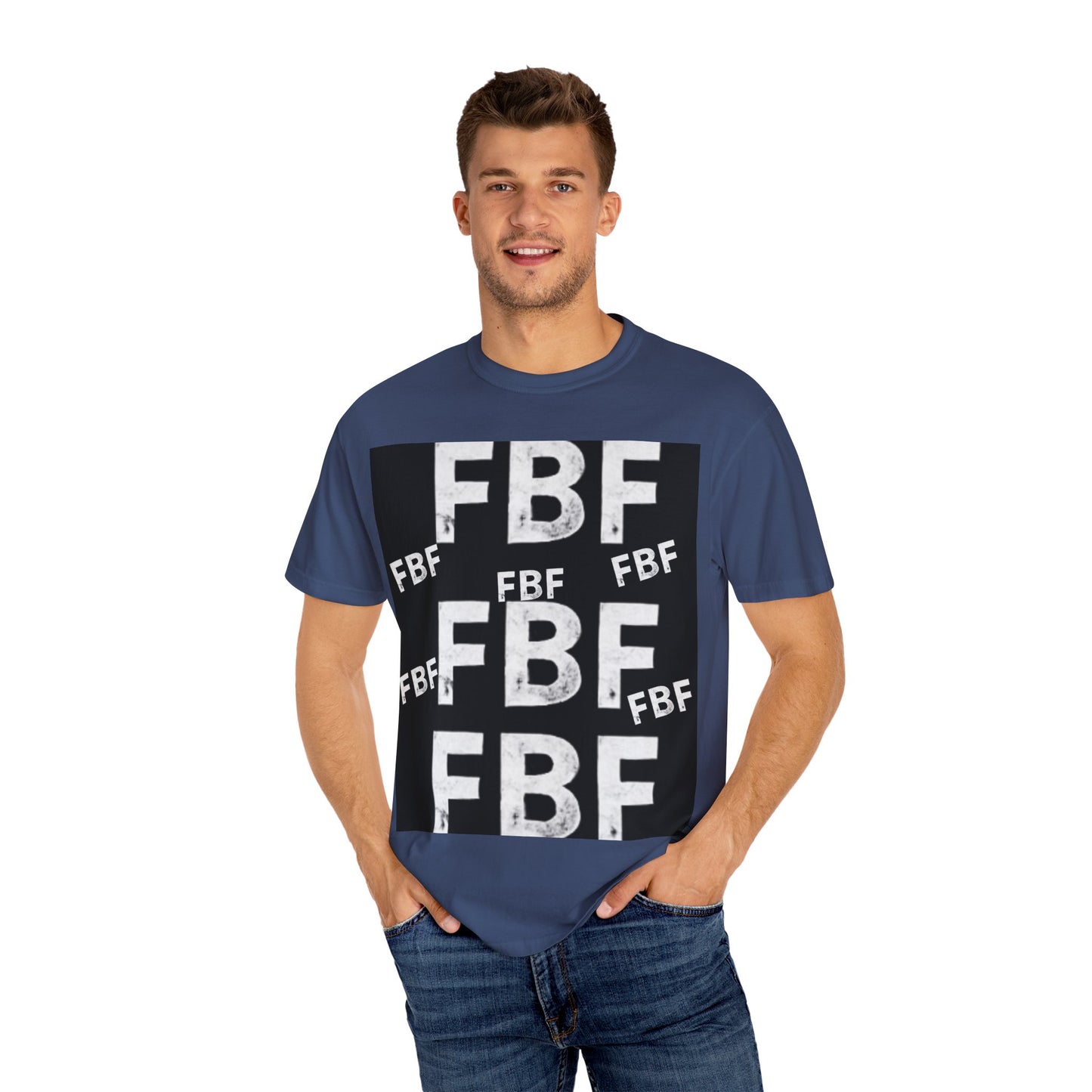 FBF Garment-Dyed Unisex T-shirt, Casual Wear, Graphic Tee, Street Style, Gift for Friends, All Occasions