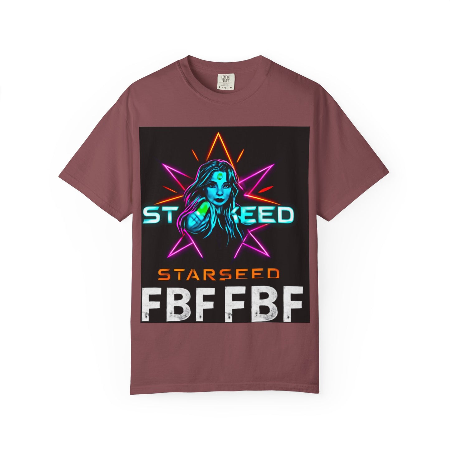 Neon Graphic T-Shirt - Starseed FBF Tee, Unisex Fashion, Cool Gift, Festival Wear, Retro Style, Casual Streetwear