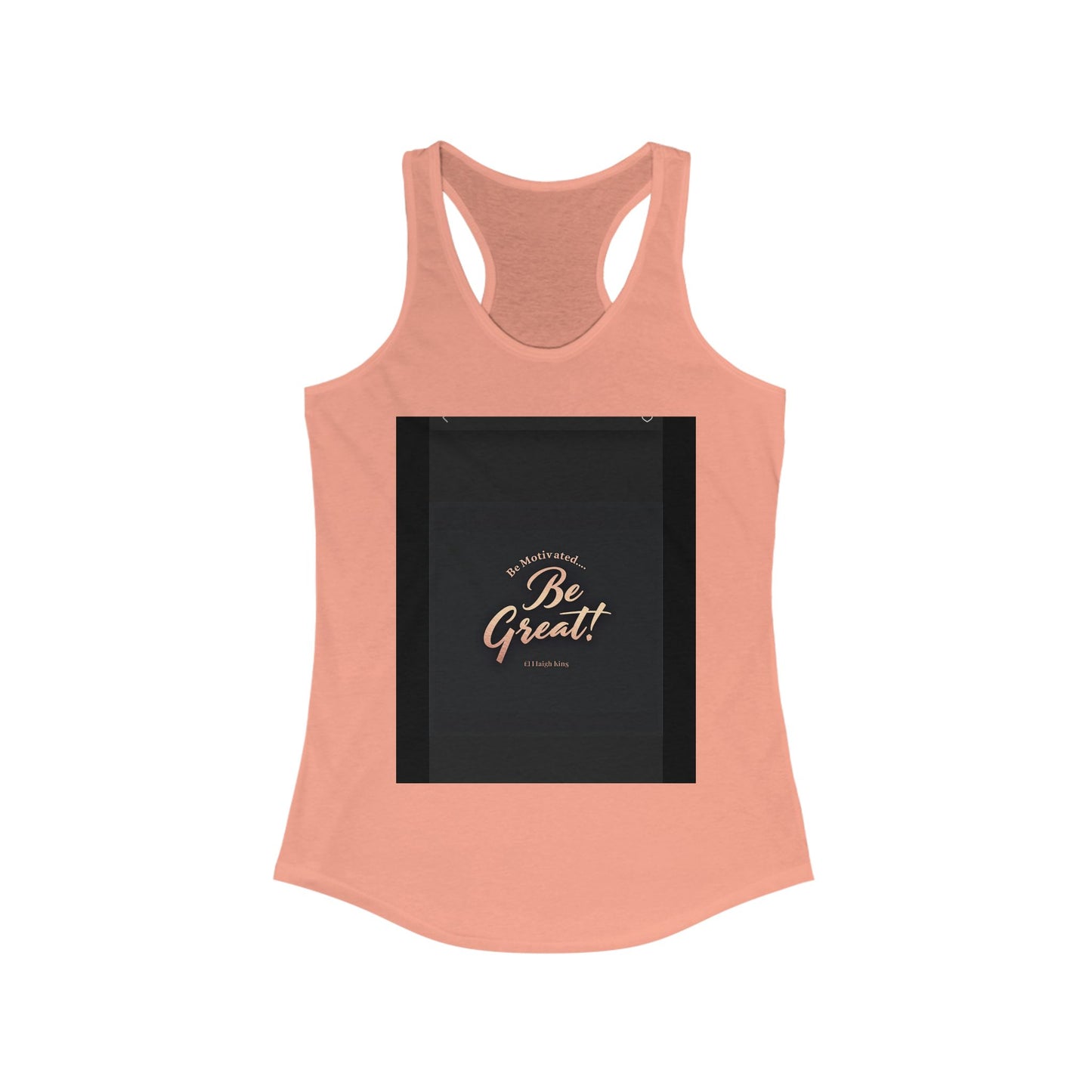 Motivational Women's Ideal Racerback Tank - 'Be Great!' Inspirational Fitness Apparel, Workout Top, Gift for Her, Activewear, Summer Style