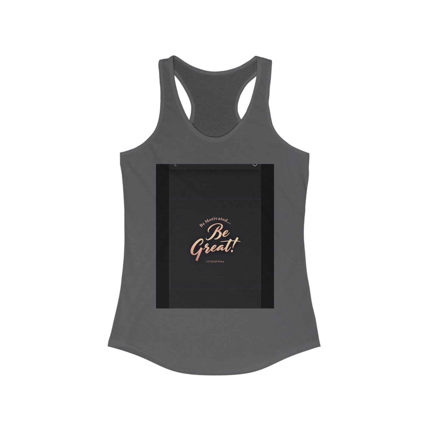 Motivational Women's Ideal Racerback Tank - 'Be Great!' Inspirational Fitness Apparel, Workout Top, Gift for Her, Activewear, Summer Style