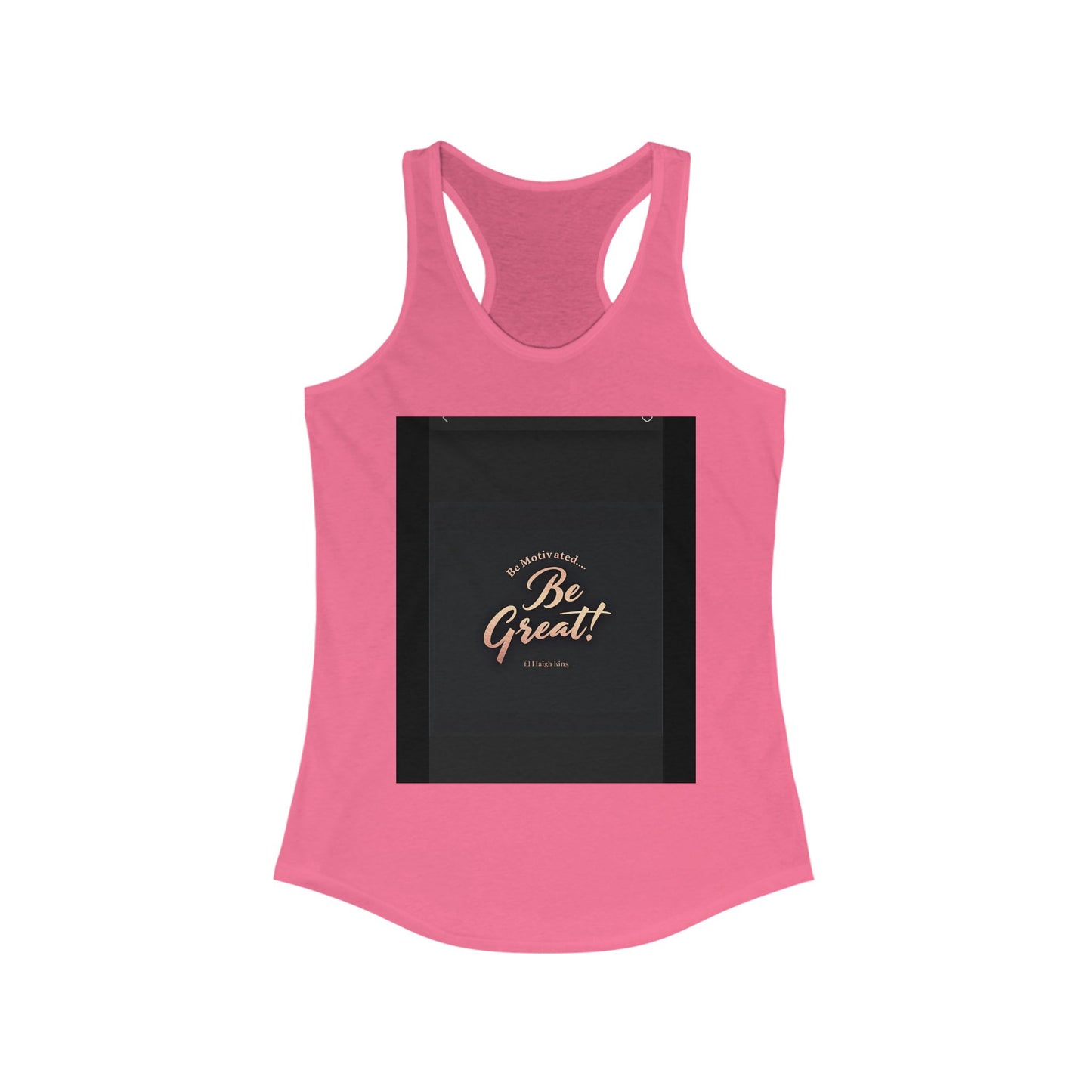 Motivational Women's Ideal Racerback Tank - 'Be Great!' Inspirational Fitness Apparel, Workout Top, Gift for Her, Activewear, Summer Style