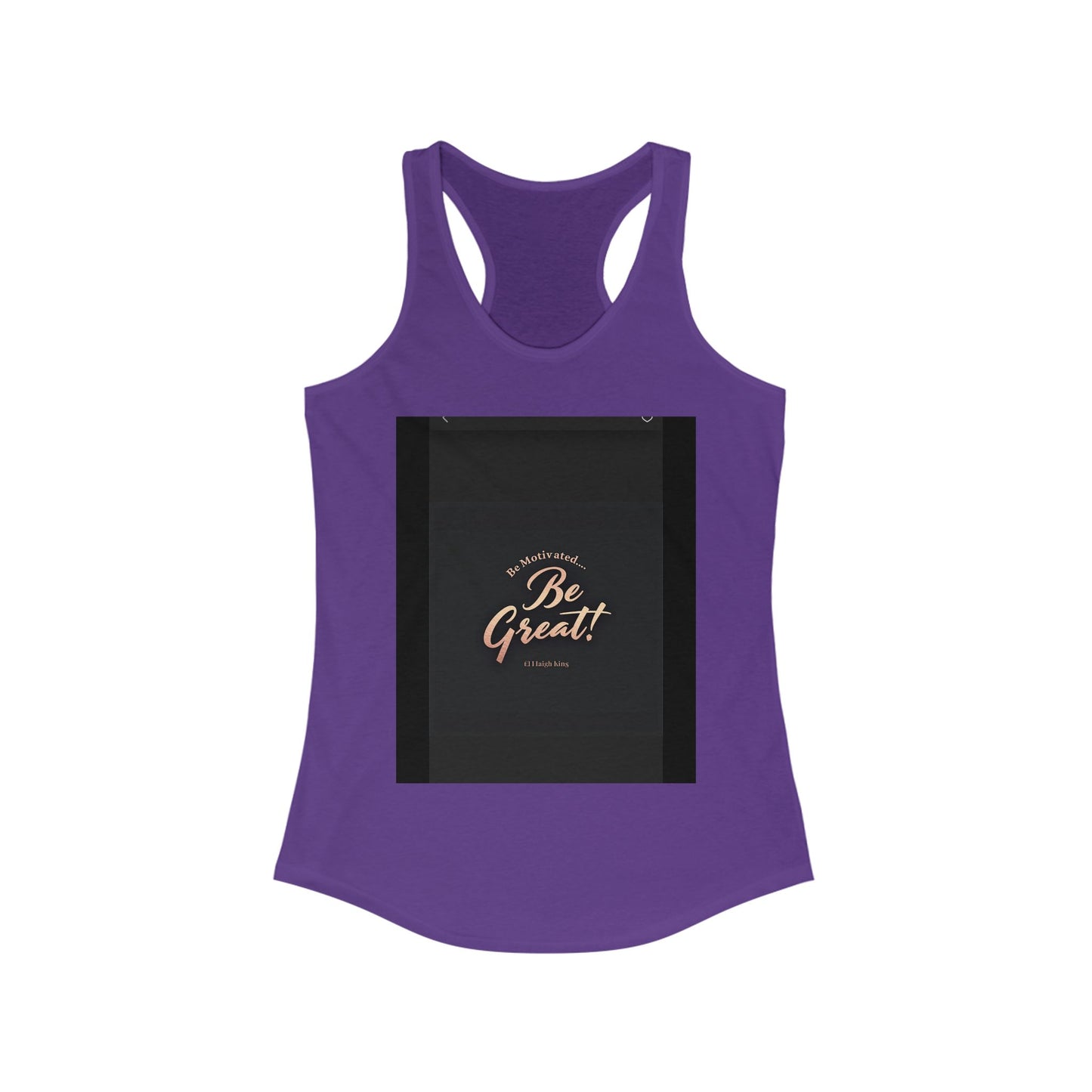 Motivational Women's Ideal Racerback Tank - 'Be Great!' Inspirational Fitness Apparel, Workout Top, Gift for Her, Activewear, Summer Style