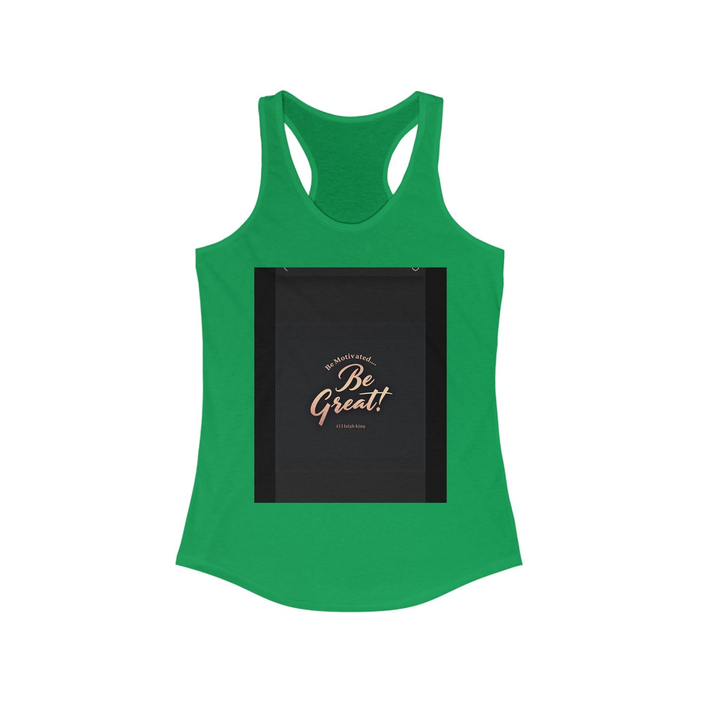 Motivational Women's Ideal Racerback Tank - 'Be Great!' Inspirational Fitness Apparel, Workout Top, Gift for Her, Activewear, Summer Style