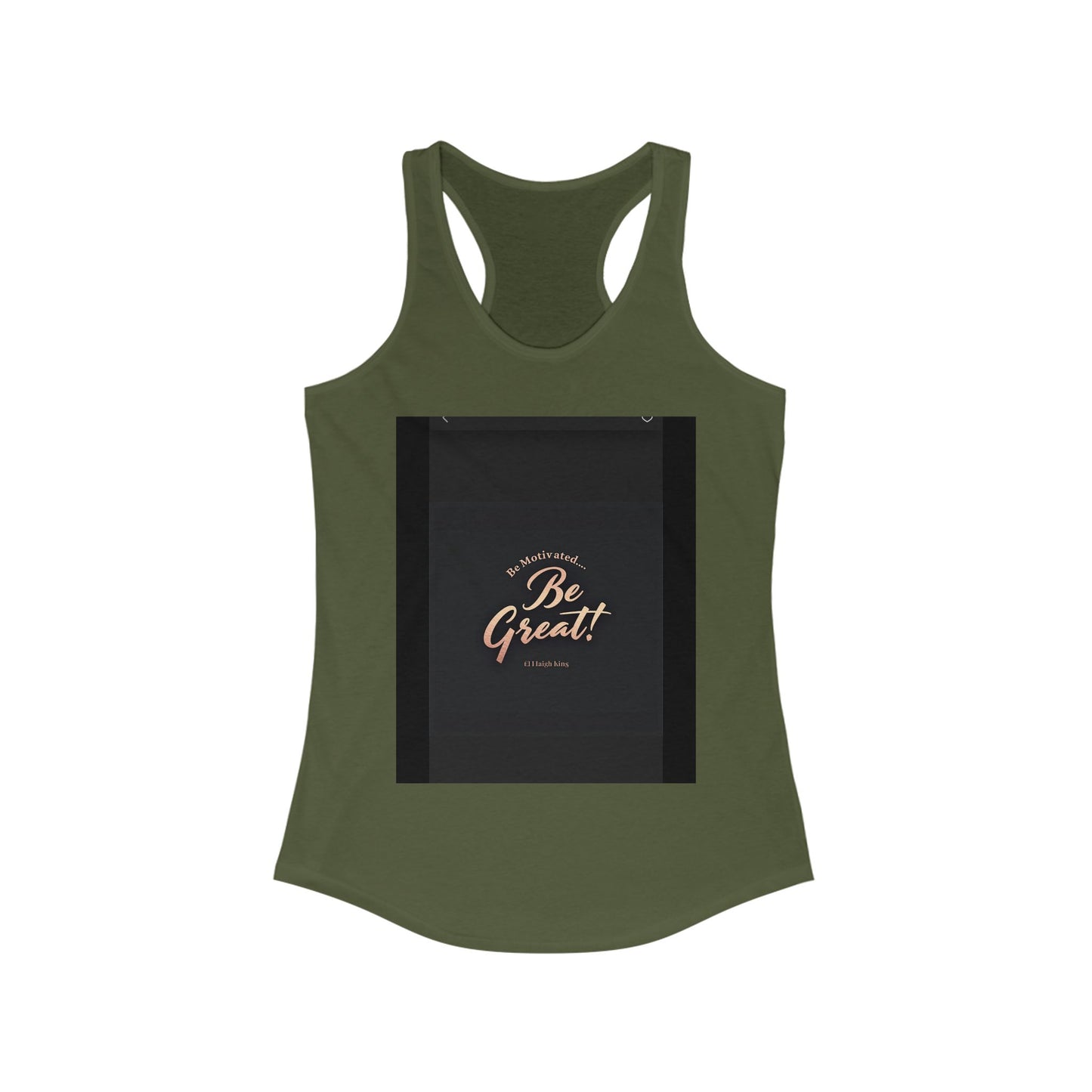 Motivational Women's Ideal Racerback Tank - 'Be Great!' Inspirational Fitness Apparel, Workout Top, Gift for Her, Activewear, Summer Style