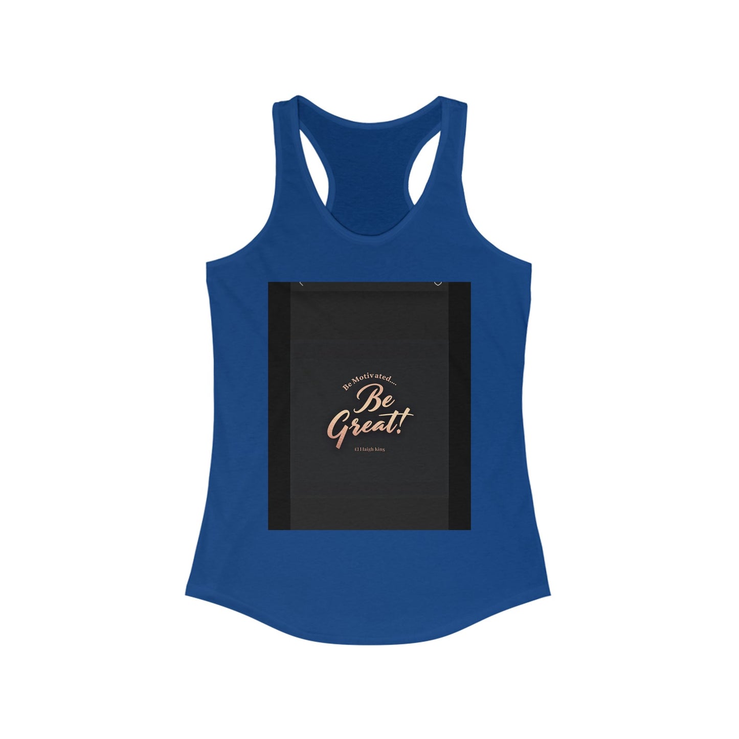 Motivational Women's Ideal Racerback Tank - 'Be Great!' Inspirational Fitness Apparel, Workout Top, Gift for Her, Activewear, Summer Style