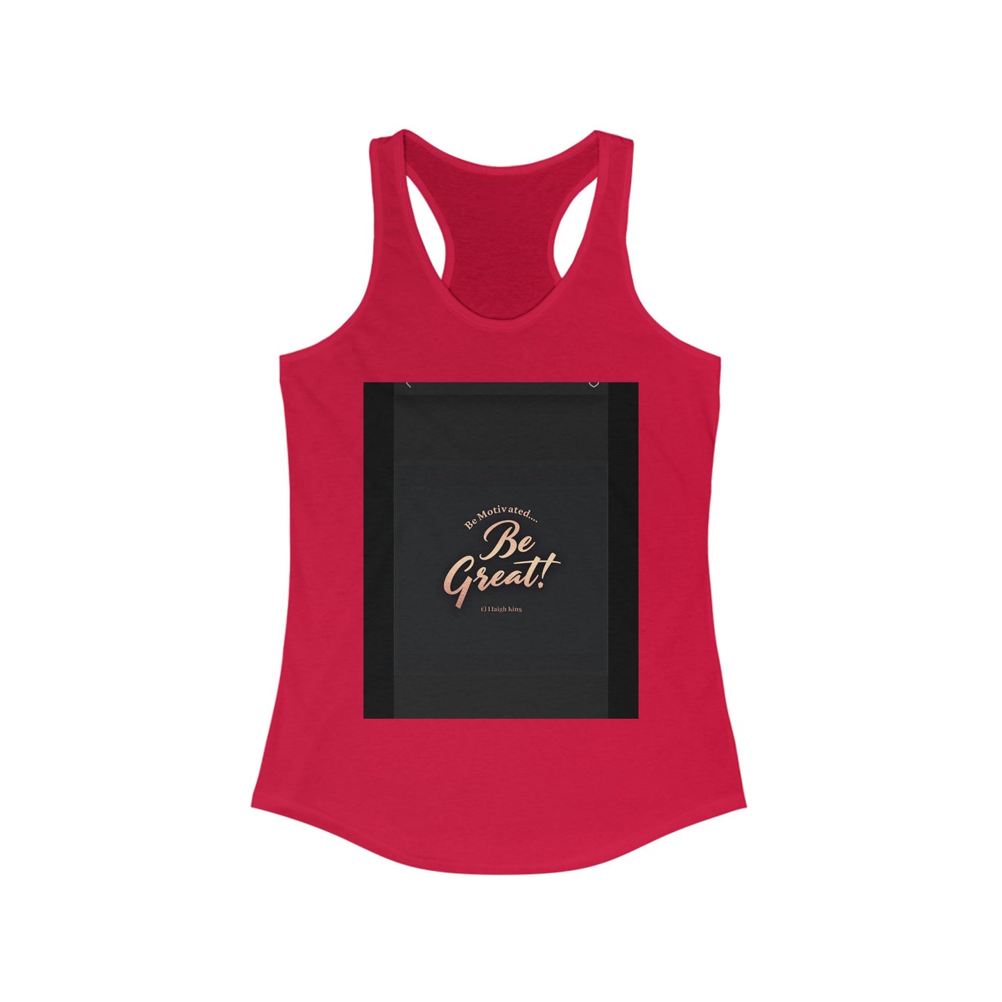 Motivational Women's Ideal Racerback Tank - 'Be Great!' Inspirational Fitness Apparel, Workout Top, Gift for Her, Activewear, Summer Style