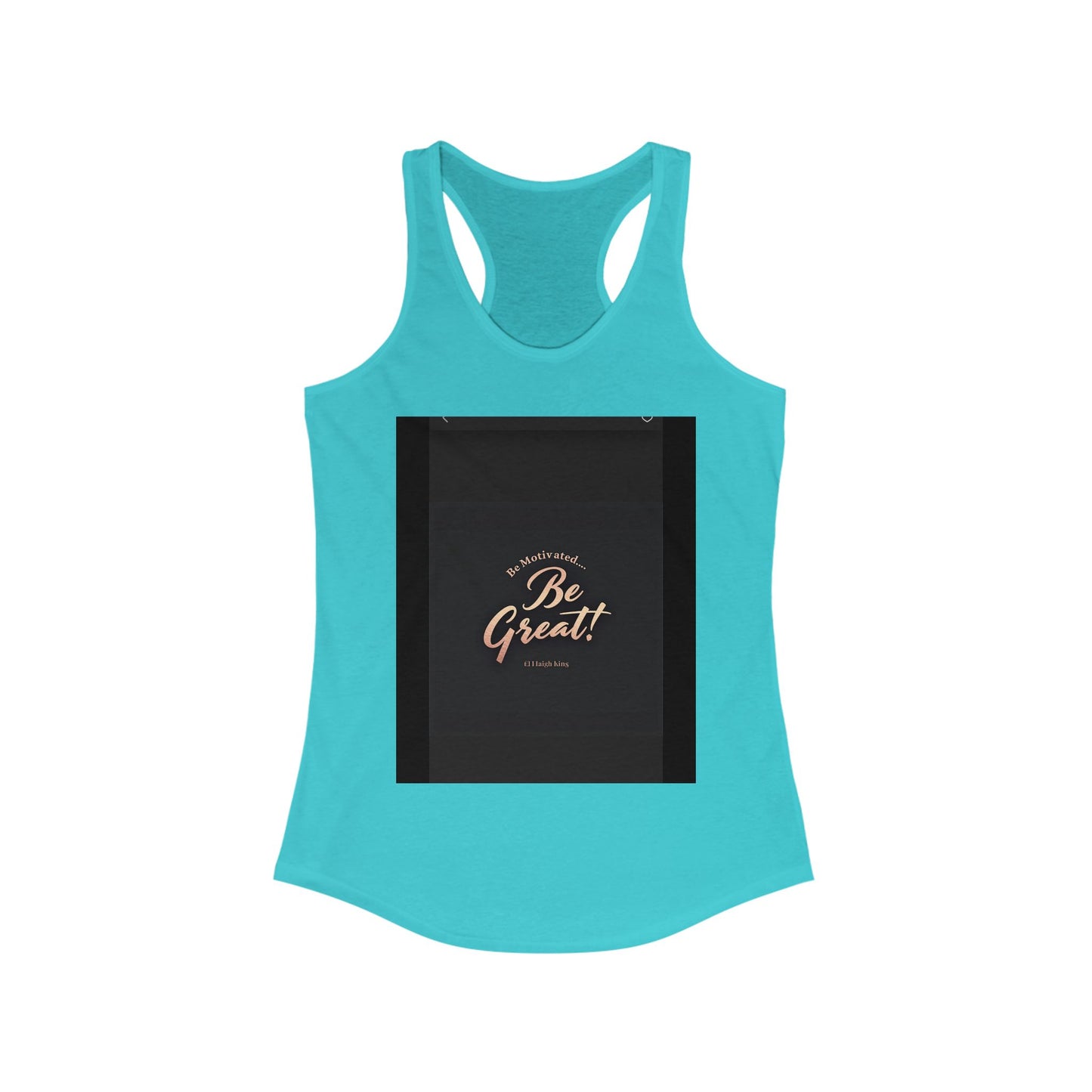 Motivational Women's Ideal Racerback Tank - 'Be Great!' Inspirational Fitness Apparel, Workout Top, Gift for Her, Activewear, Summer Style