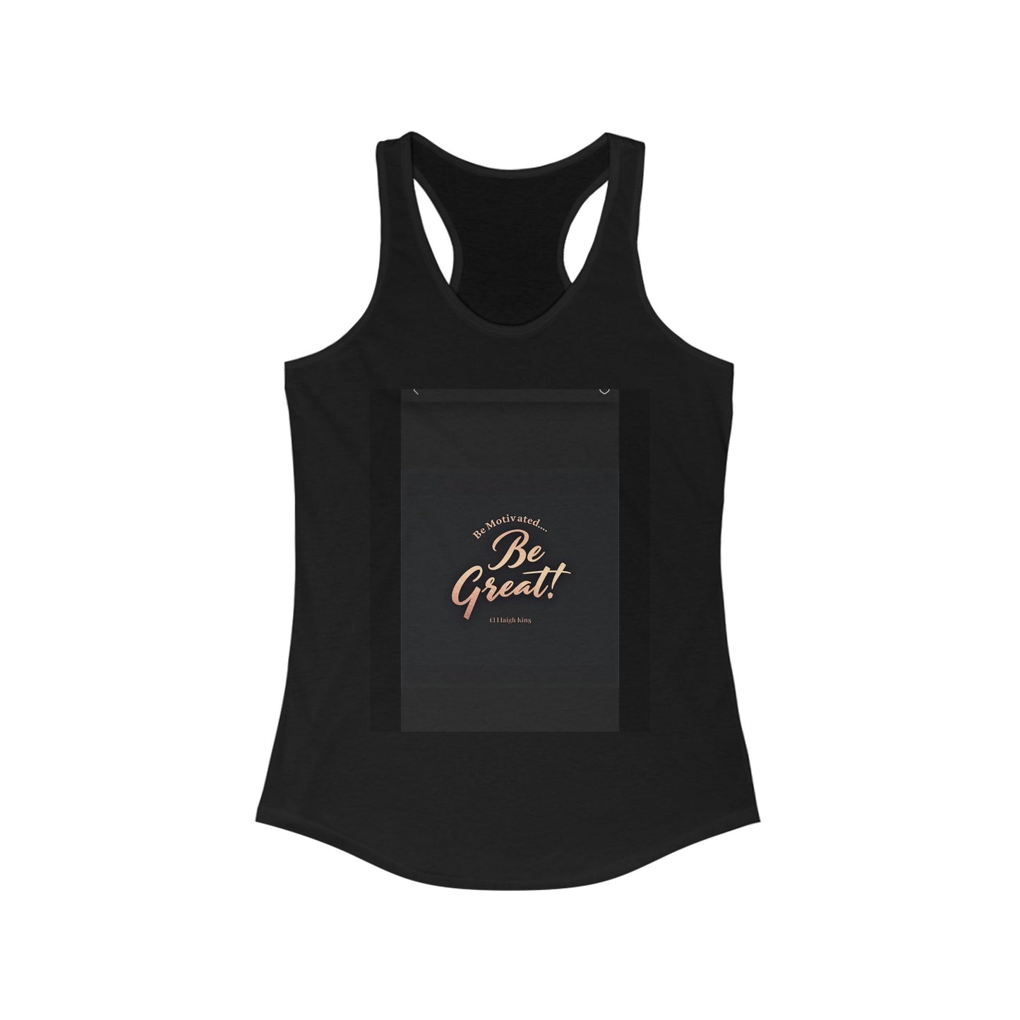 Motivational Women's Ideal Racerback Tank - 'Be Great!' Inspirational Fitness Apparel, Workout Top, Gift for Her, Activewear, Summer Style