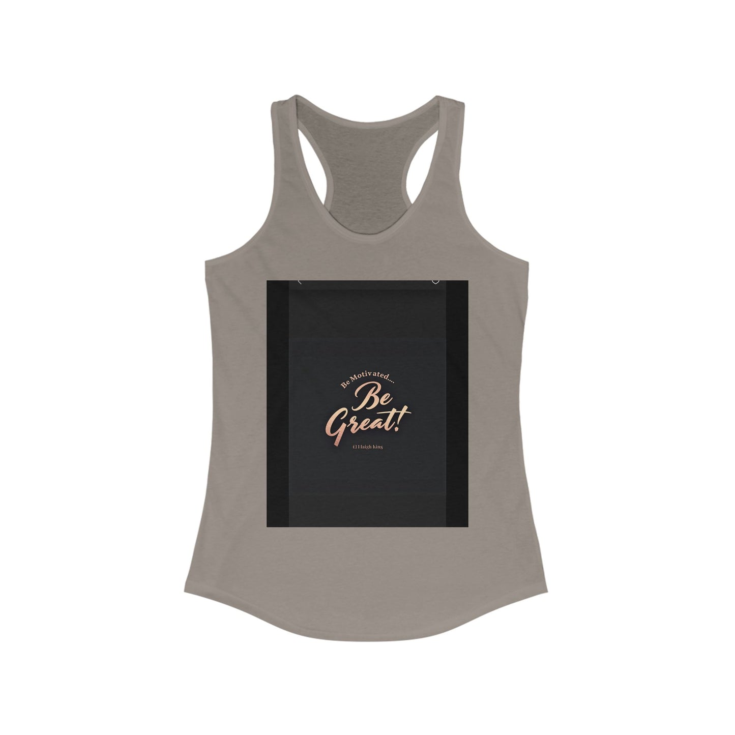 Motivational Women's Ideal Racerback Tank - 'Be Great!' Inspirational Fitness Apparel, Workout Top, Gift for Her, Activewear, Summer Style