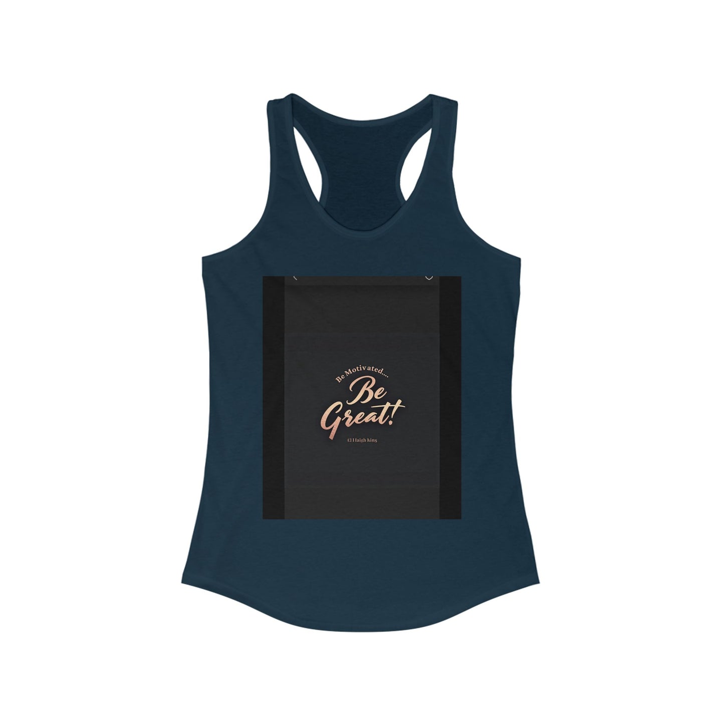 Motivational Women's Ideal Racerback Tank - 'Be Great!' Inspirational Fitness Apparel, Workout Top, Gift for Her, Activewear, Summer Style