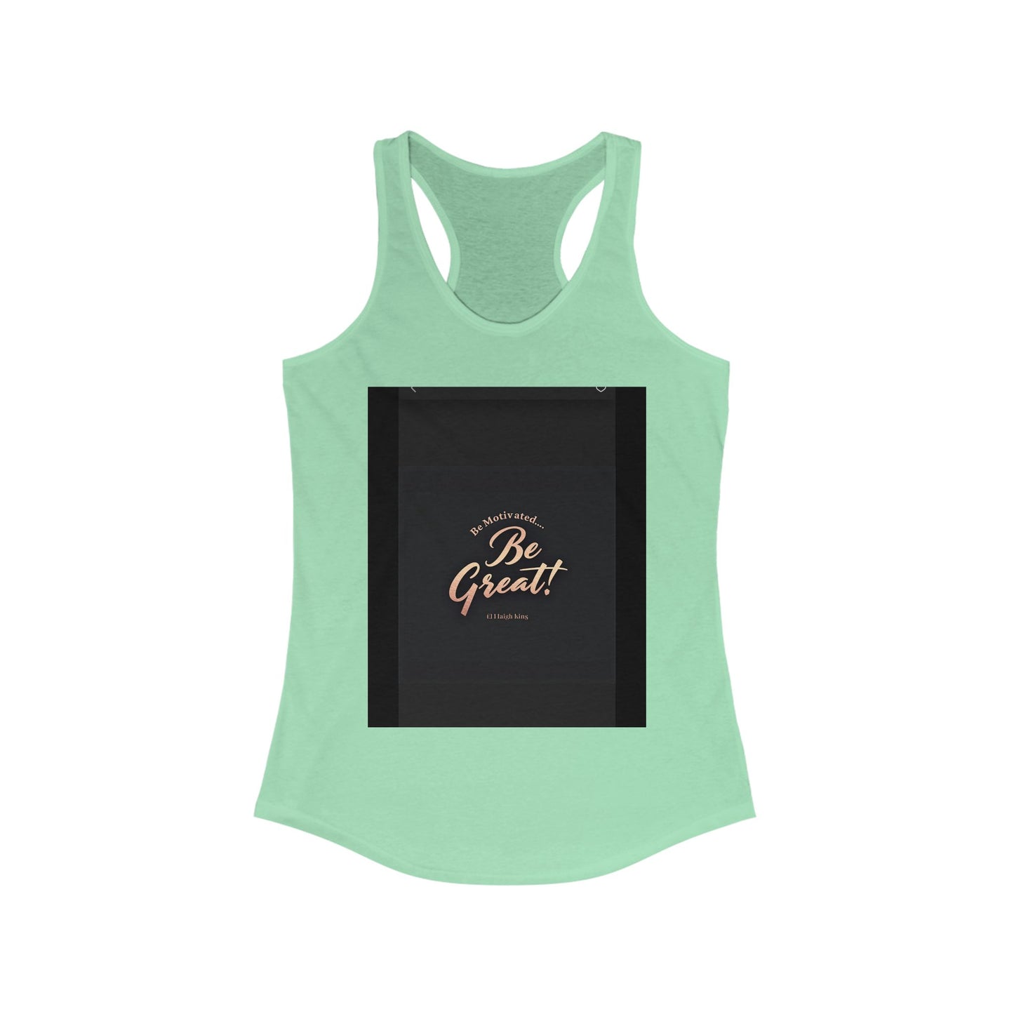 Motivational Women's Ideal Racerback Tank - 'Be Great!' Inspirational Fitness Apparel, Workout Top, Gift for Her, Activewear, Summer Style