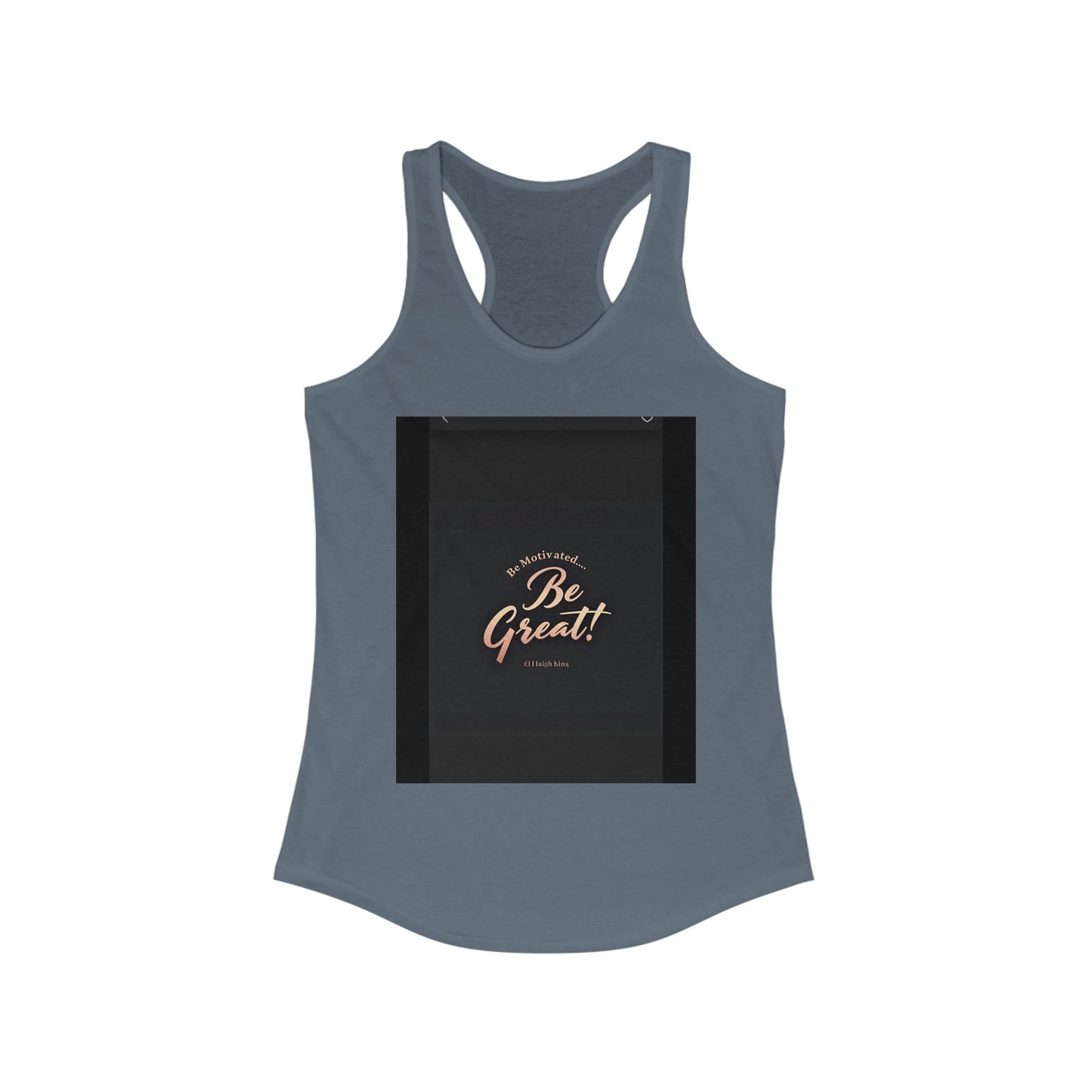 Motivational Women's Ideal Racerback Tank - 'Be Great!' Inspirational Fitness Apparel, Workout Top, Gift for Her, Activewear, Summer Style