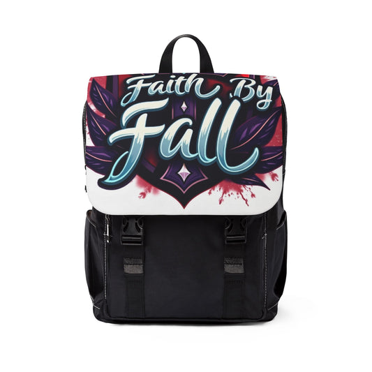 Faith By Fall Unisex Casual Shoulder Backpack, Trendy Book Bag, Fall Vibes Backpack, Inspirational Tote, Ideal for School & Travel