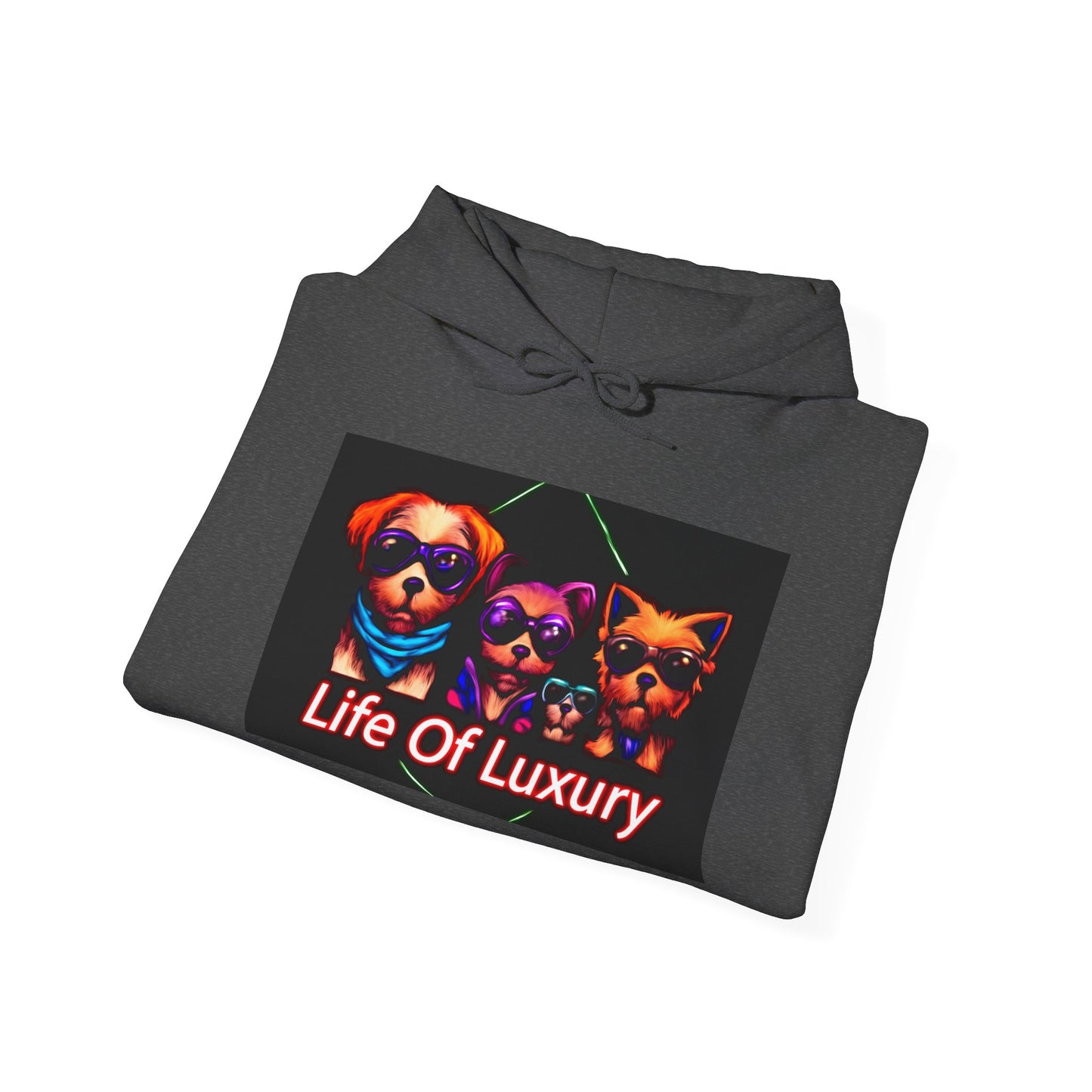 Luxury Life Unisex Hoodie - Cozy Sweatshirt for Pet Lovers, Gift for Birthdays, Everyday Wear, Chill Vibes, FBF Collection