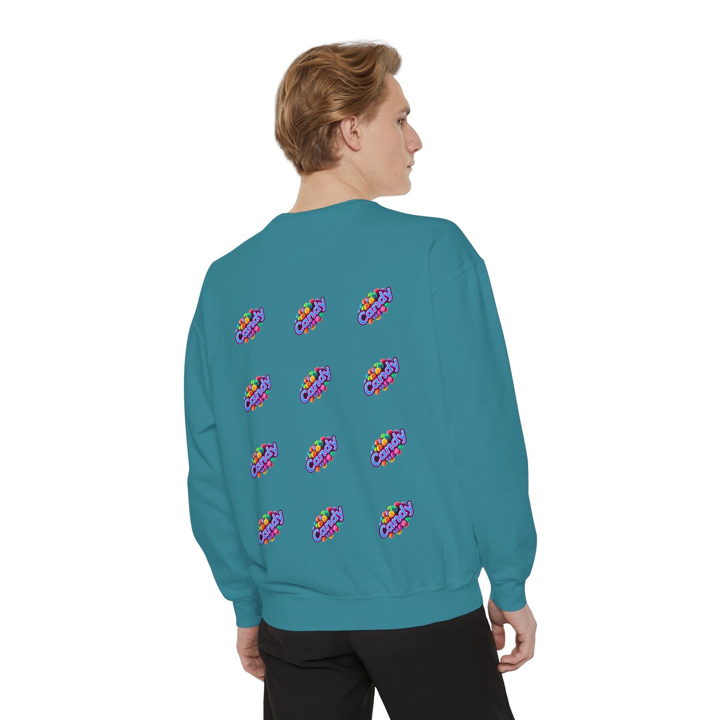 Candy-Themed Unisex Garment-Dyed Sweatshirt - Nostalgic Apparel for Sweet Lovers, Cozy Casual Wear, Gift for Candy Lovers, Colorful [...]