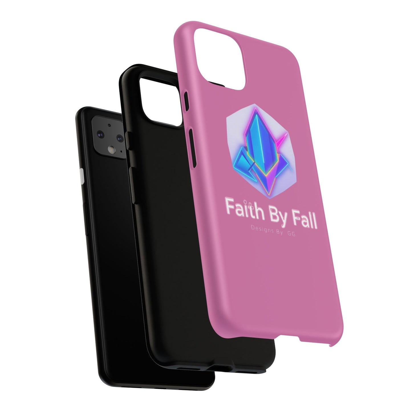 Vibrant Phone Case with Motivational Design - Faith By Fall, Colorful Phone Cover, Customizable Mobile Accessory, Unique Gift Idea, [...]