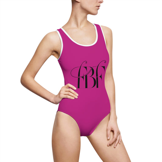 Vibrant Women’s One-Piece Swimsuit with Lip Art Design, Beachwear, Summer Outfit, Pool Party Attire, Vacation Swimwear, Gift for Her