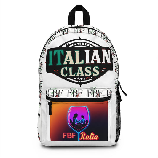 Italian Class Backpack - Trendy School Bag, Perfect for Travel, Gifts for Students, Stylish Daypack