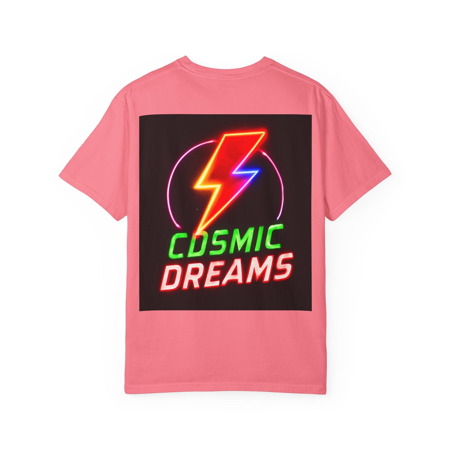 Vibrant Unisex Graphic T-Shirt, Cosmic Dreams Tee, Retro Neon Shirt, Stylish Casual Wear, Gift for Gamers & Dreamers