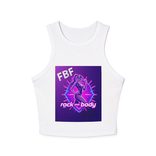 Rock Your Body Women's Racer Tank Top, Fitness Top, Workout Wear, Summer Top, Trendy Tank