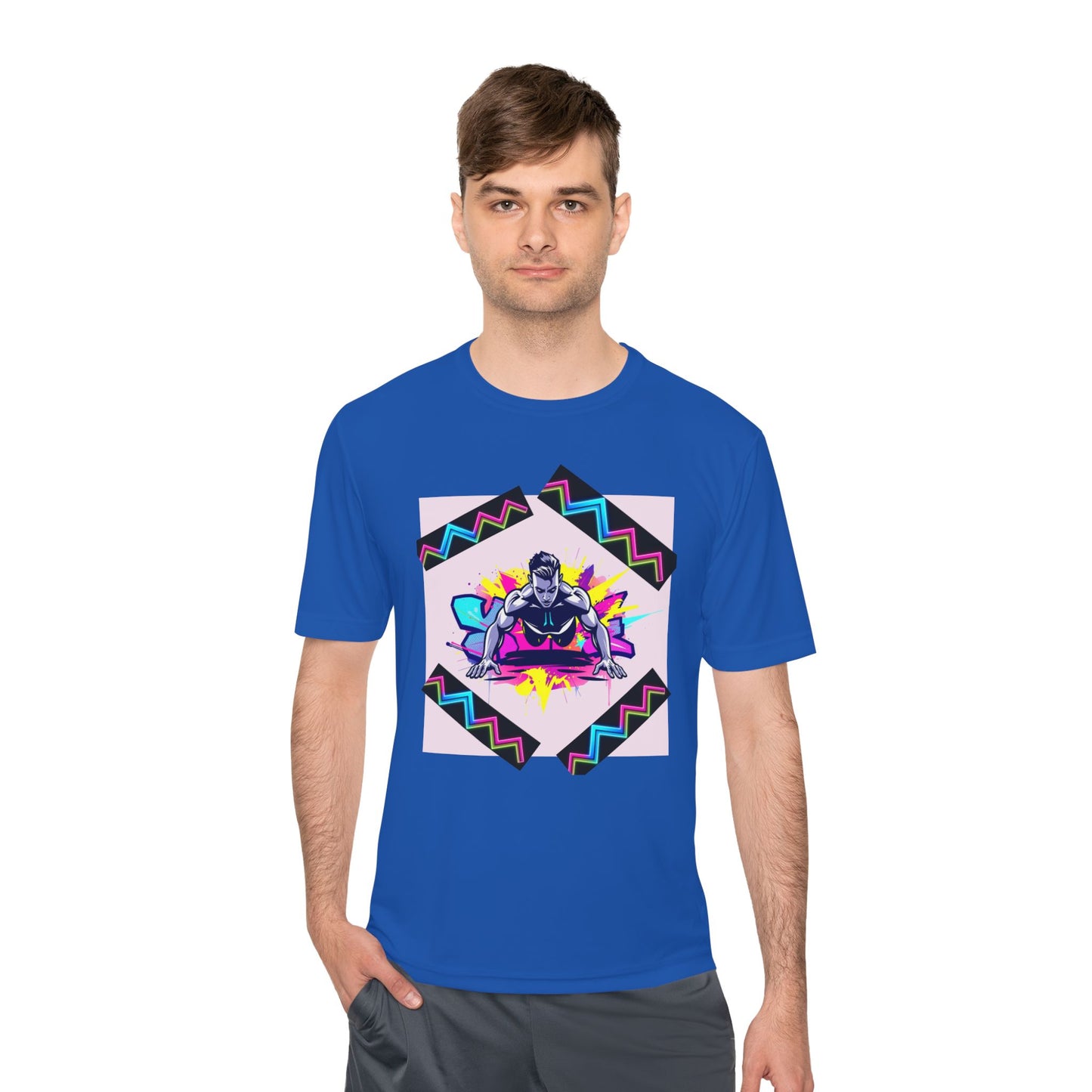 Vibrant Graphic Moisture Wicking Tee for Active Lifestyle