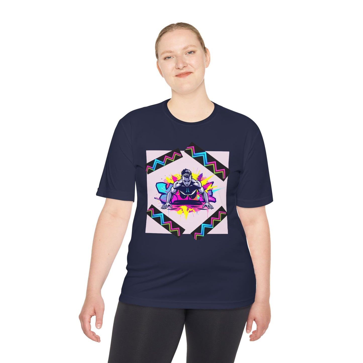 Vibrant Graphic Moisture Wicking Tee for Active Lifestyle