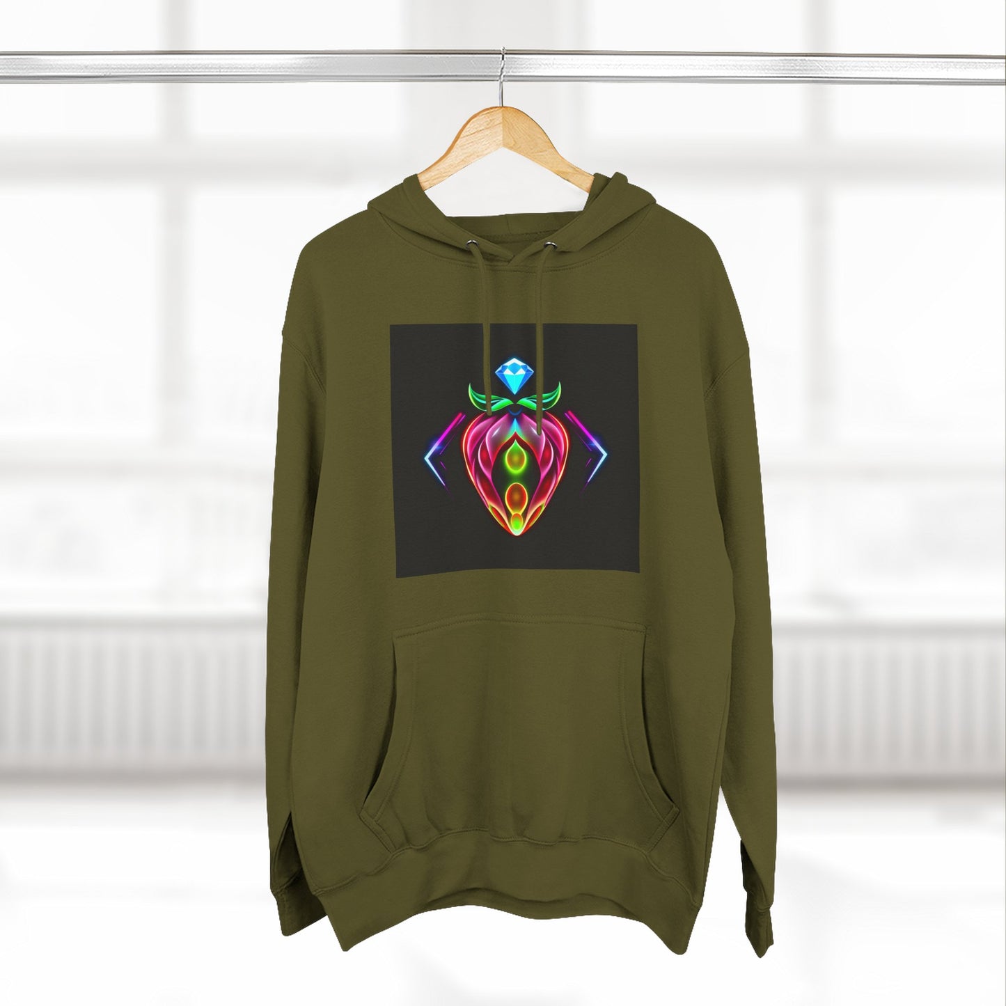 Vibrant Art Hoodie, Colorful Fleece Hoodie, Unique Sweatshirt, Artistic Gift, Cozy Layer for Every Occasion