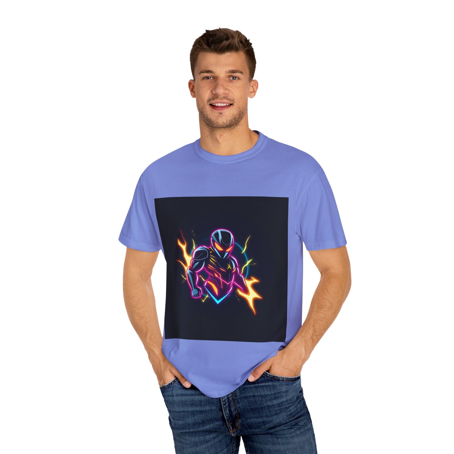 Vibrant Unisex Graphic T-Shirt, Cosmic Dreams Tee, Retro Neon Shirt, Stylish Casual Wear, Gift for Gamers & Dreamers