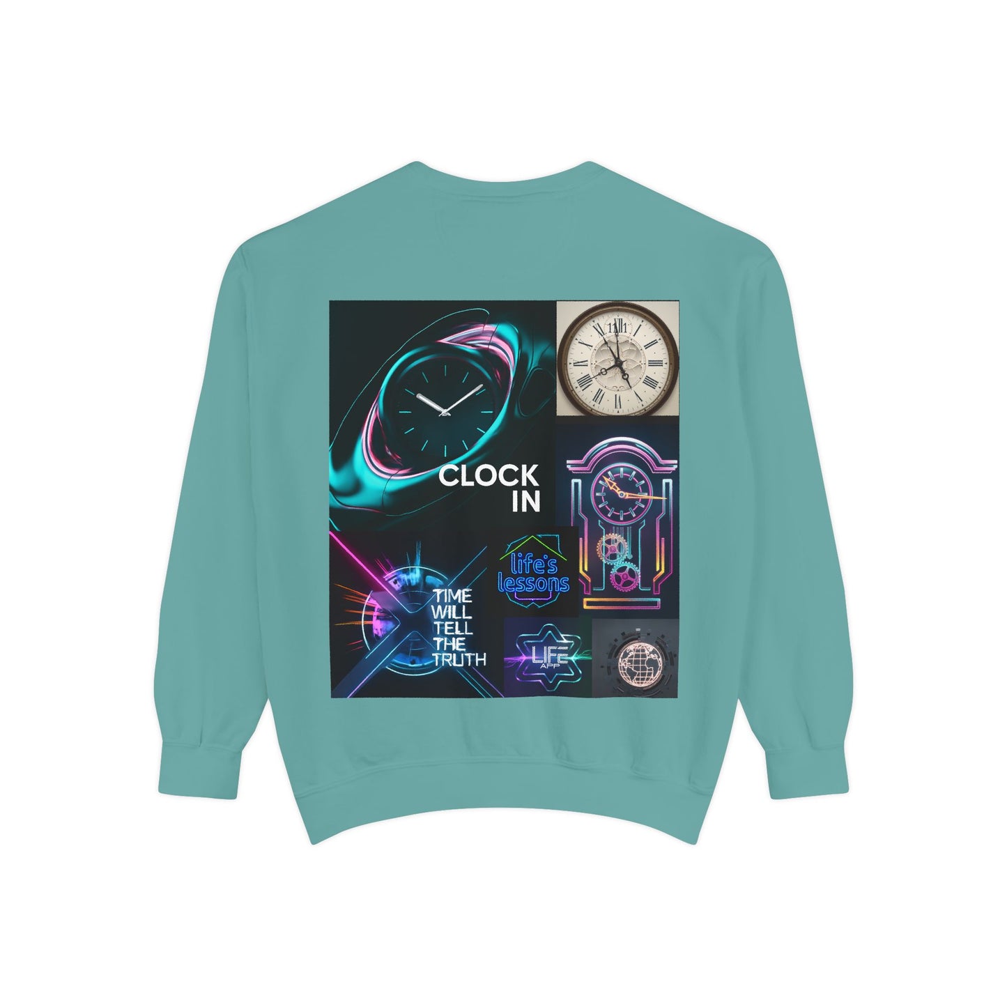 Retro Neon Clock Sweatshirt
