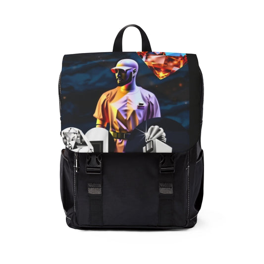 Artistic Unisex Casual Shoulder Backpack - Perfect for Travel, School, Everyday Use, Trendy Gift Idea, Unique Design