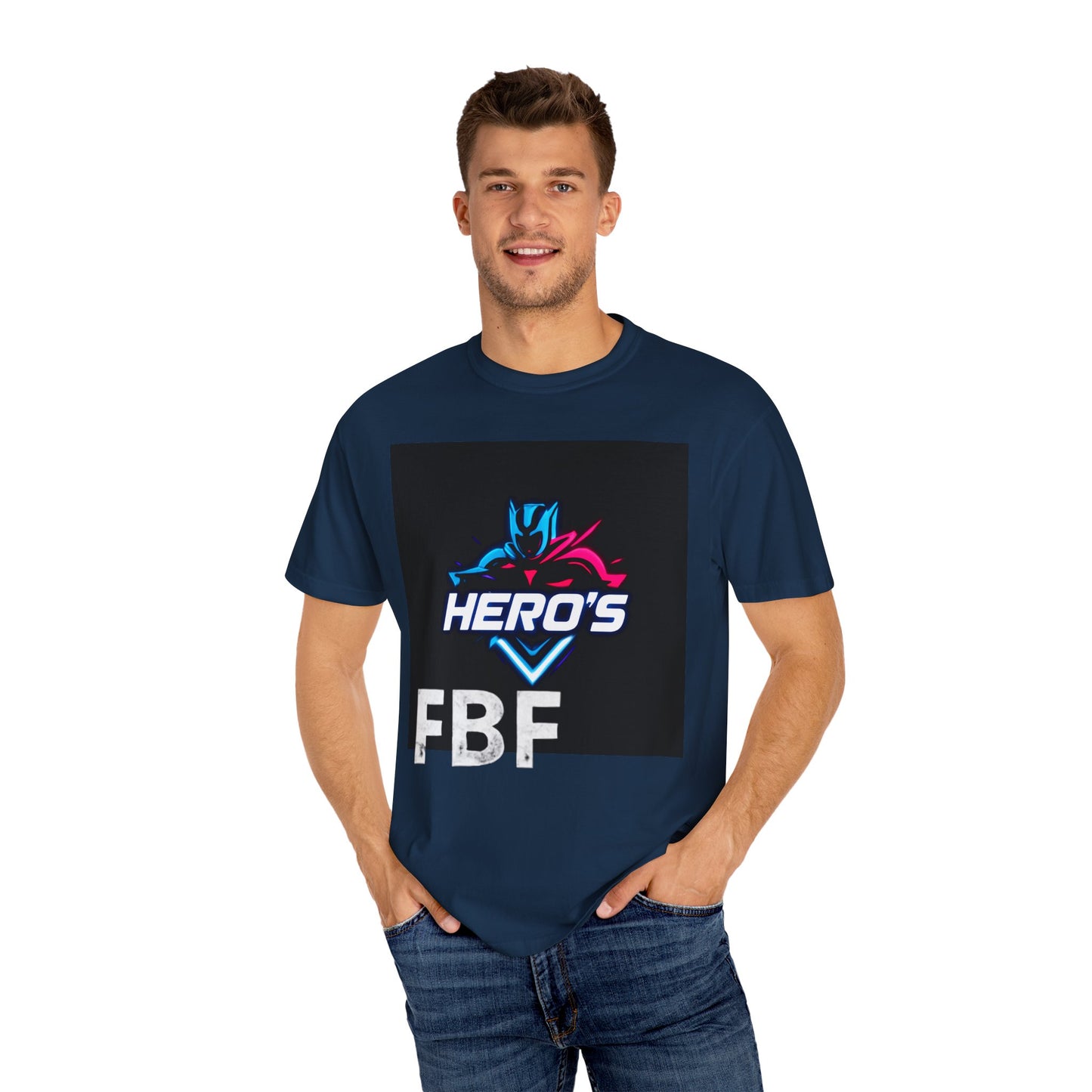 Hero's Unisex Garment-Dyed T-shirt, Casual Tee, Perfect for Gifting, Comic Fans, Hero Celebrations, Graphic Tee, Everyday Wear