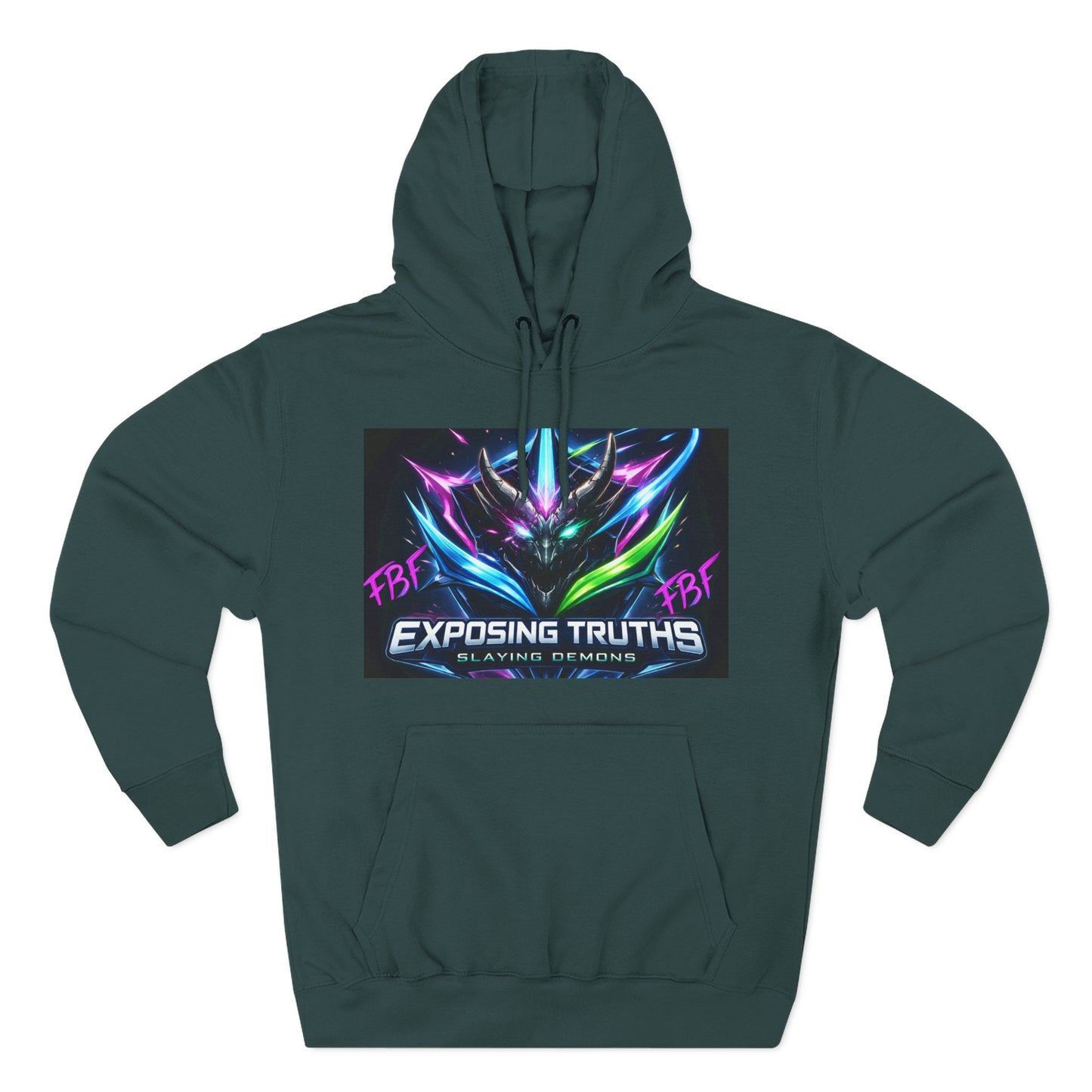 Three-Panel Fleece Hoodie