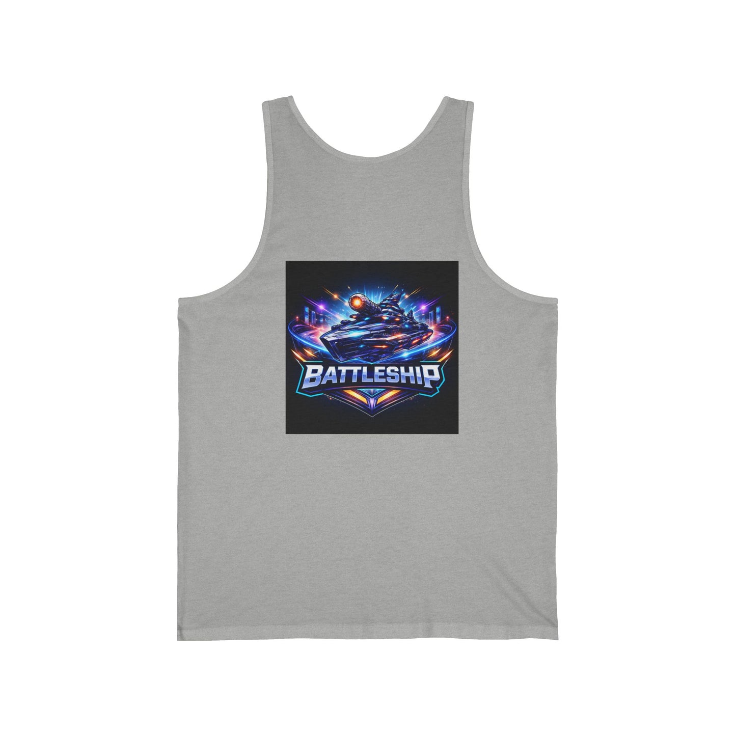 Retro Neon Racing Tank Top — FBF & Battleship Gamer Graphic