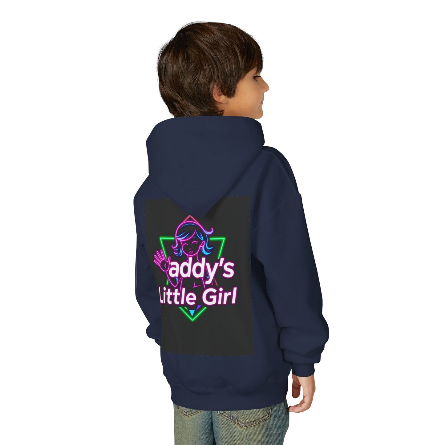Daddy's Little Girl Hoodie, Cozy Youth Sweatshirt, Cute Gift for Dads, Kids Sweatshirt, Family Celebration Apparel