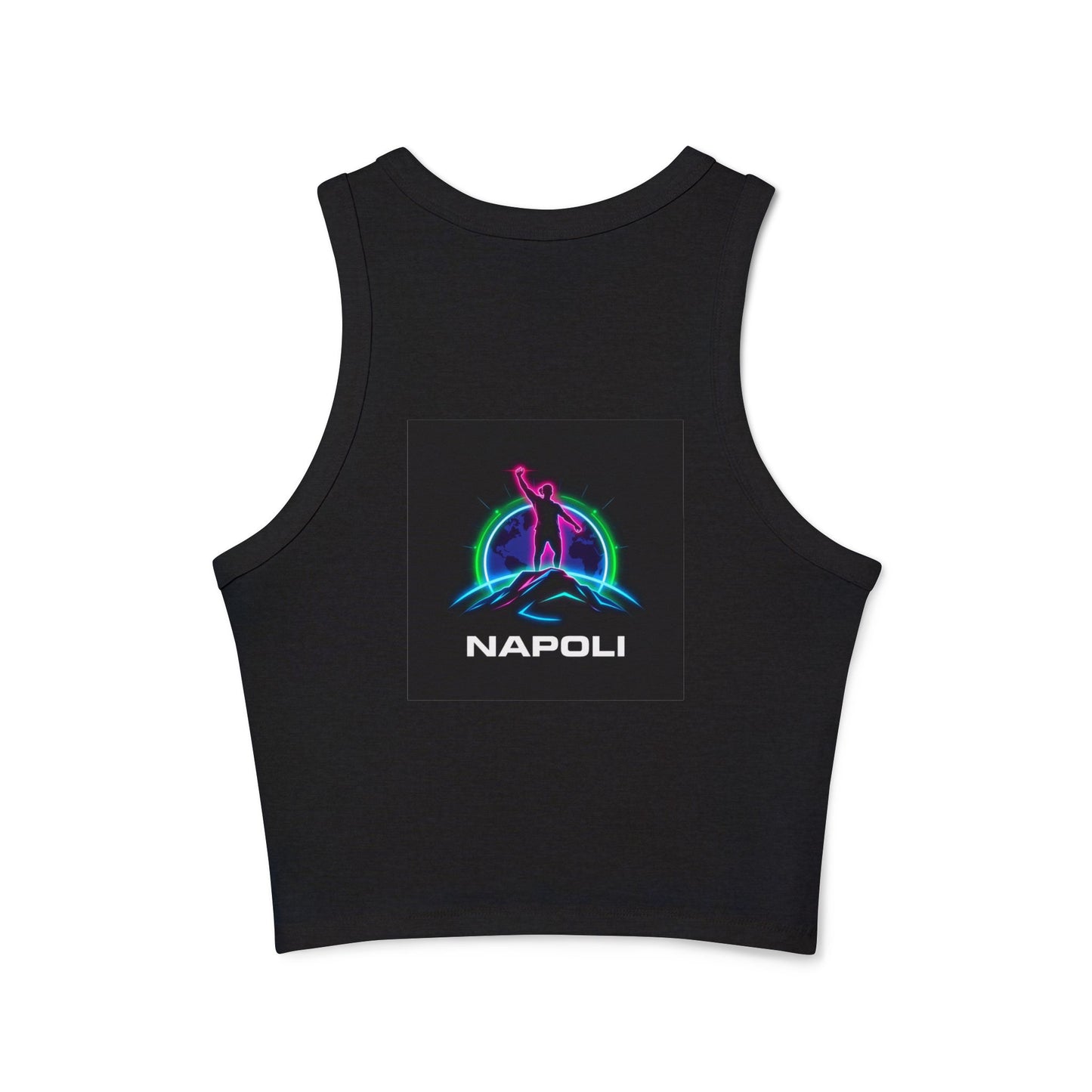 Vintage Napoli Racer Tank Top for Women, Trendy Summer Top, Athletic Wear, Casual Beach Outfit, Retro Graphic Competitive Apparel
